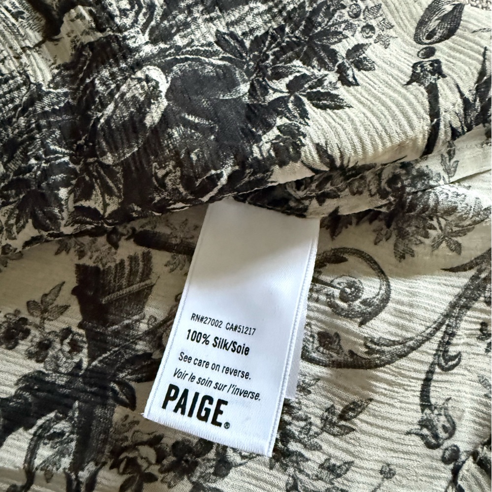 PAIGE / Kiki Blouse Parchment and Black Toile - Picture 7 of 7